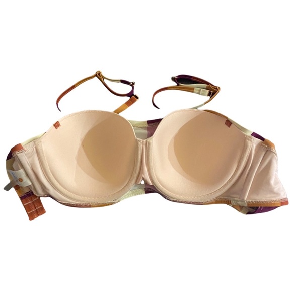 Shade & Shore Striped Underwire Removable Strap Bikini Top - Picture 2 of 4